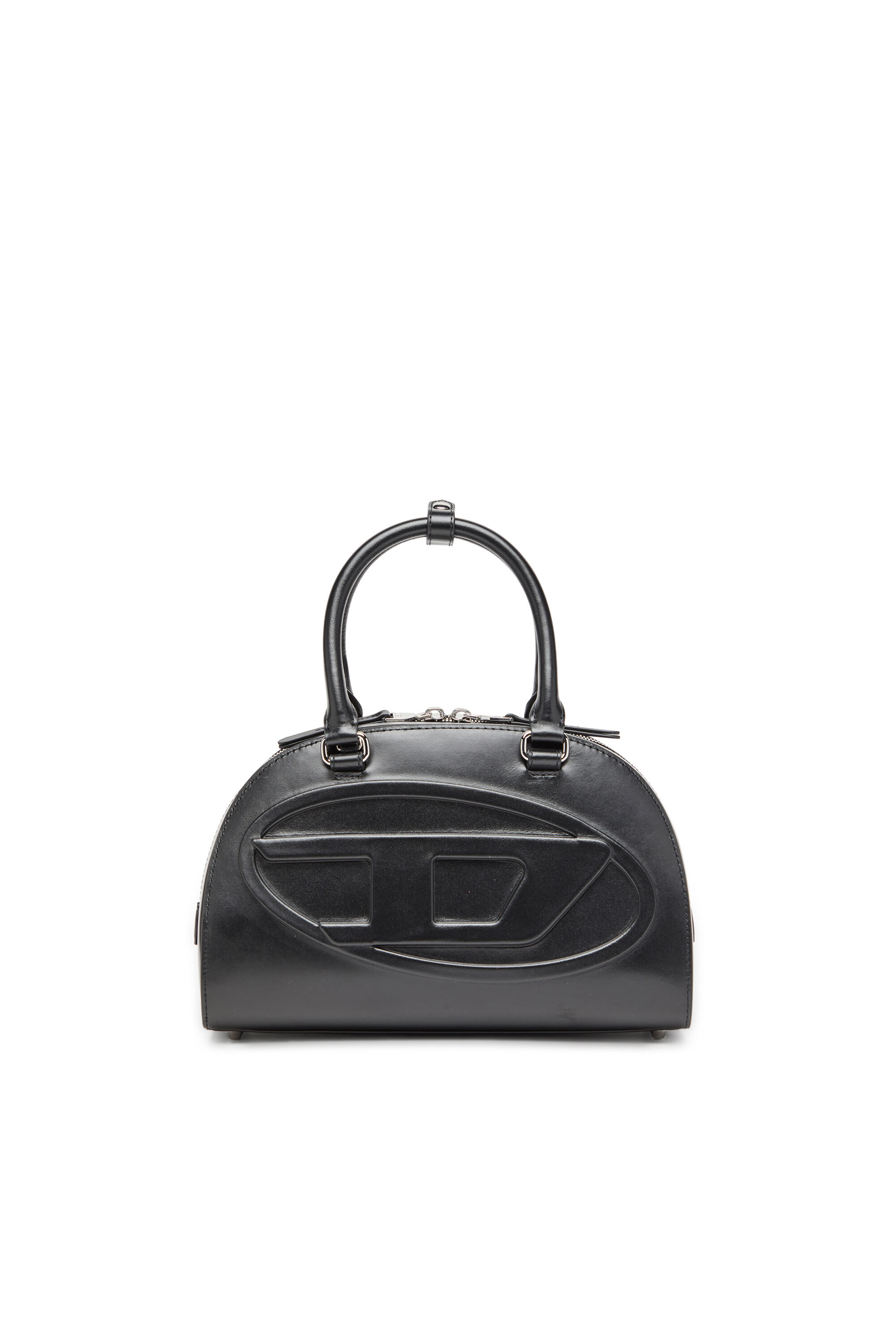 Diesel - 1DR DOME TOP HANDLE, 1DR Dome-Bolso de cuero tipo bowling Mujer in Negro - 1