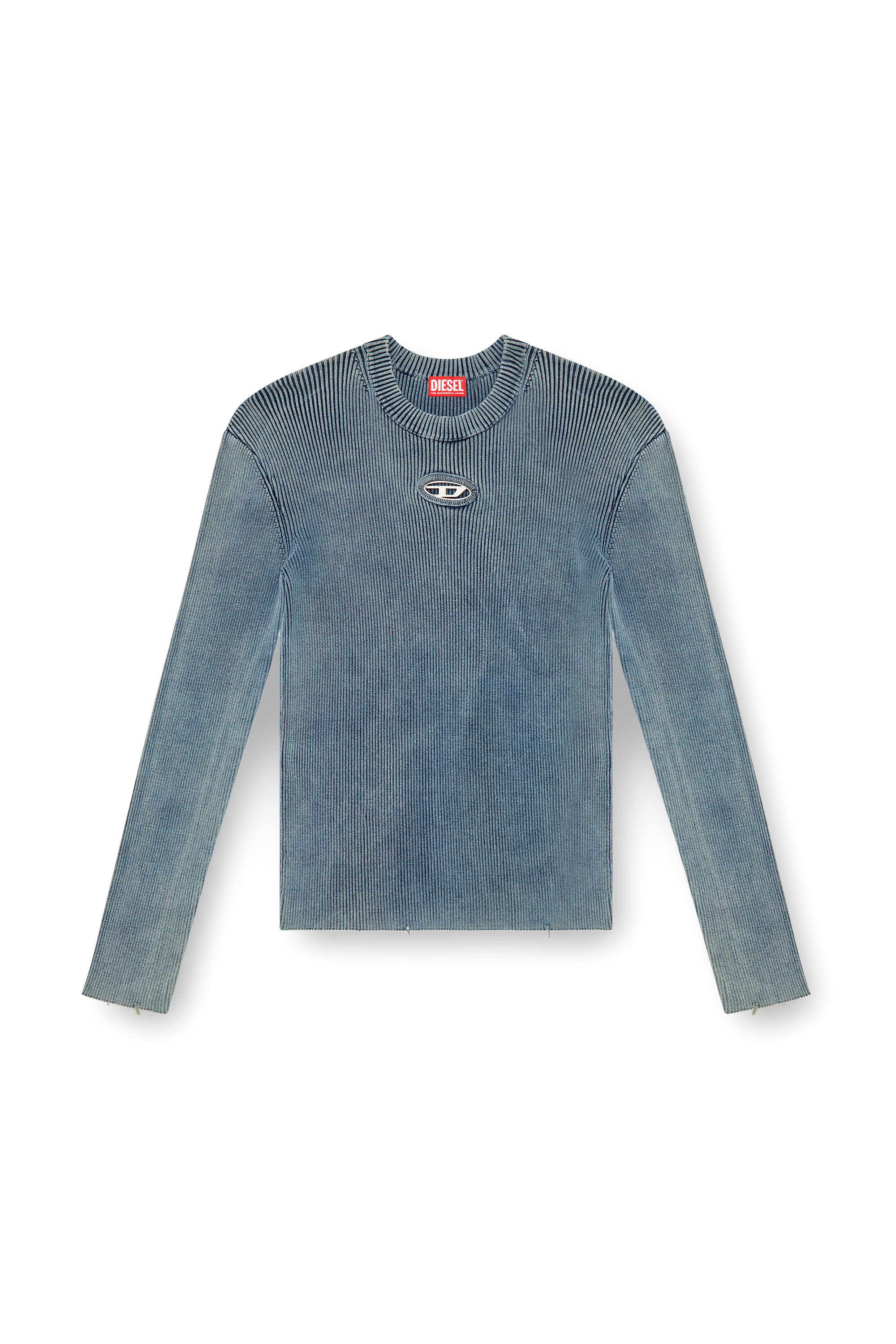 Diesel - K-DARIN-A, Jersey recortado con Oval D Hombre in Azul marino - 2