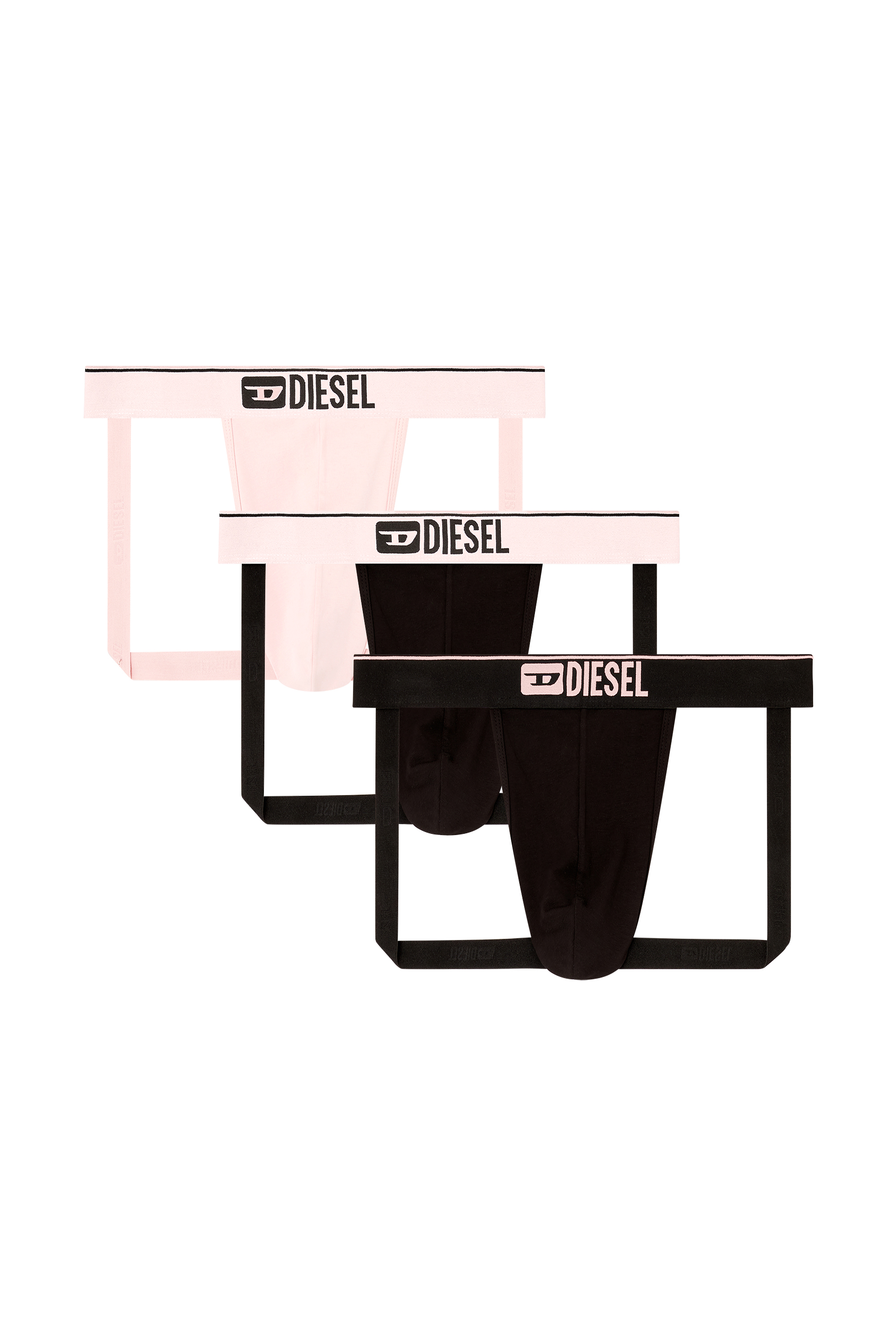 Diesel - UMBR-JOCKYTHREEPACK, Paquete de tres suspensorios con logotipo en la parte delantera Hombre in Multicolor - 1