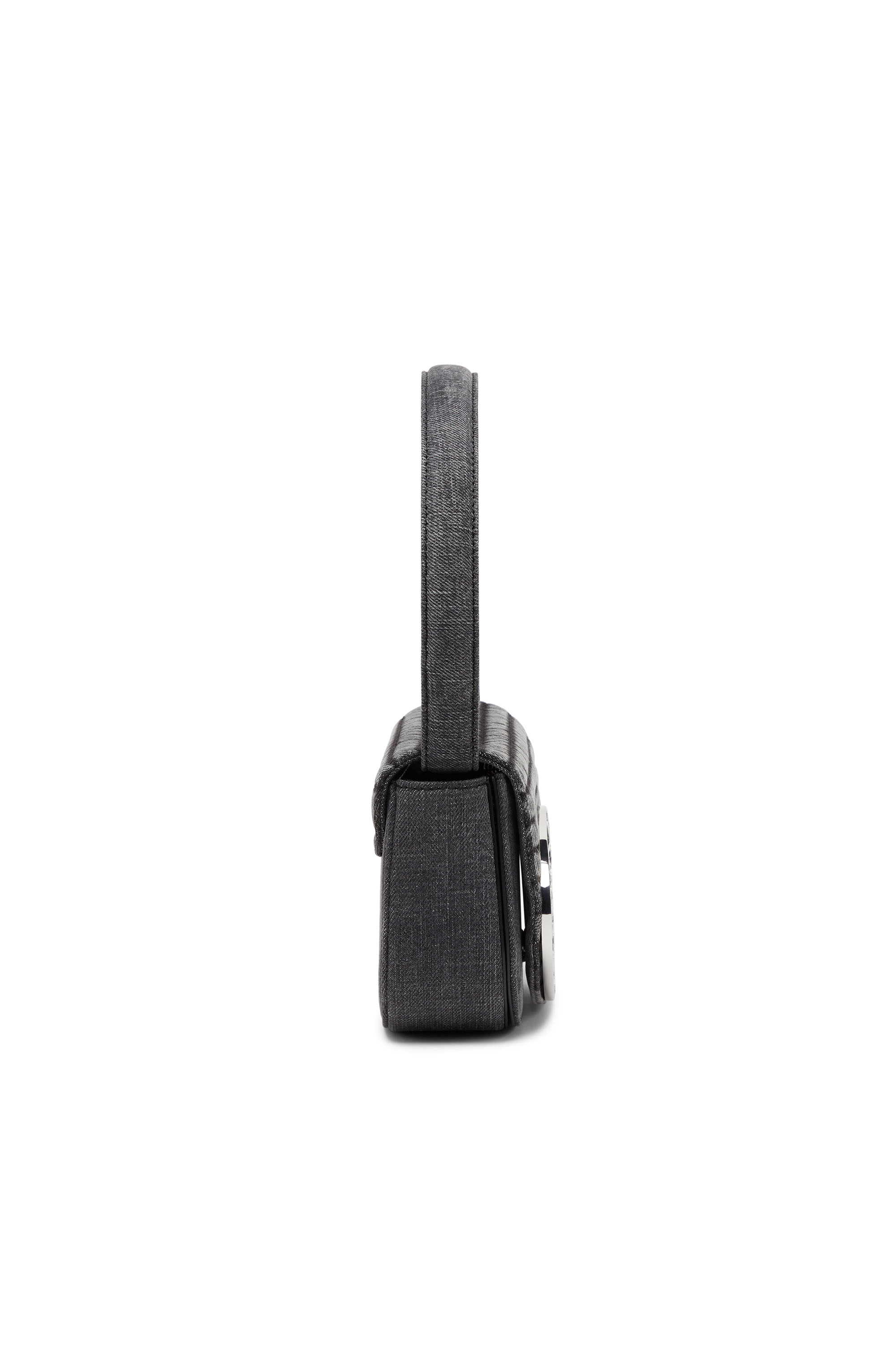 Diesel - 1DR, 1DR Shoulder Bag - Bolso de hombro icónico de denim acolchado Mujer in Negro - 4