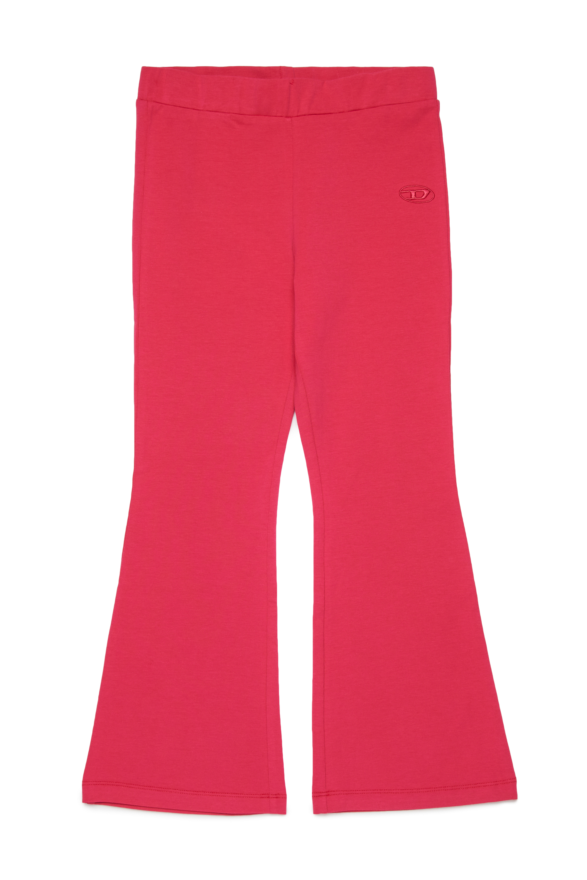 Diesel - PKIA, Leggings acampanados con bordado Oval D Mujer in Rosa - 1