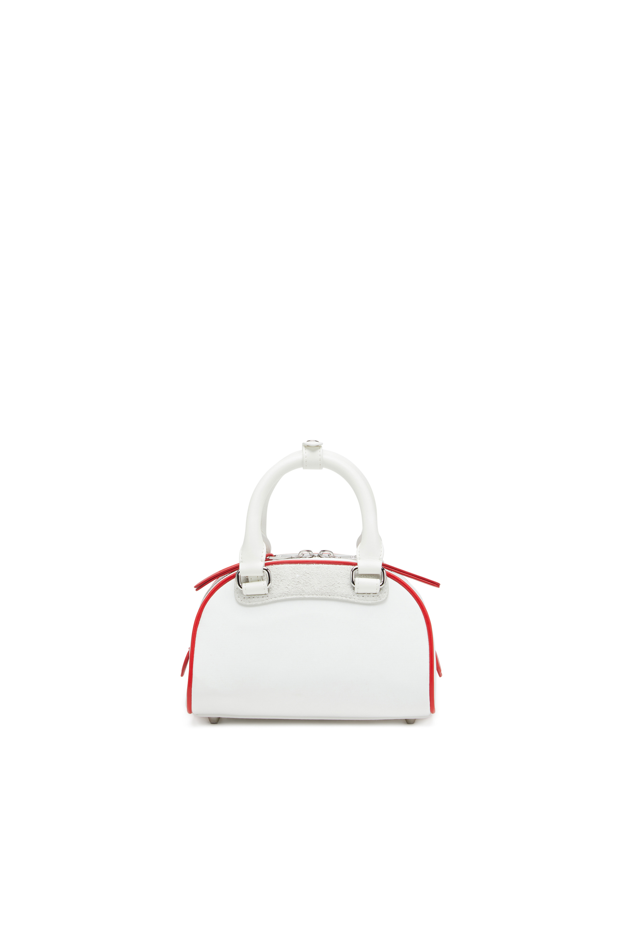 Diesel - 1DR DOME CROSSBODY, 1DR Dome-Mini bolso de bloques de color tipo bowling Mujer in Blanco - 3