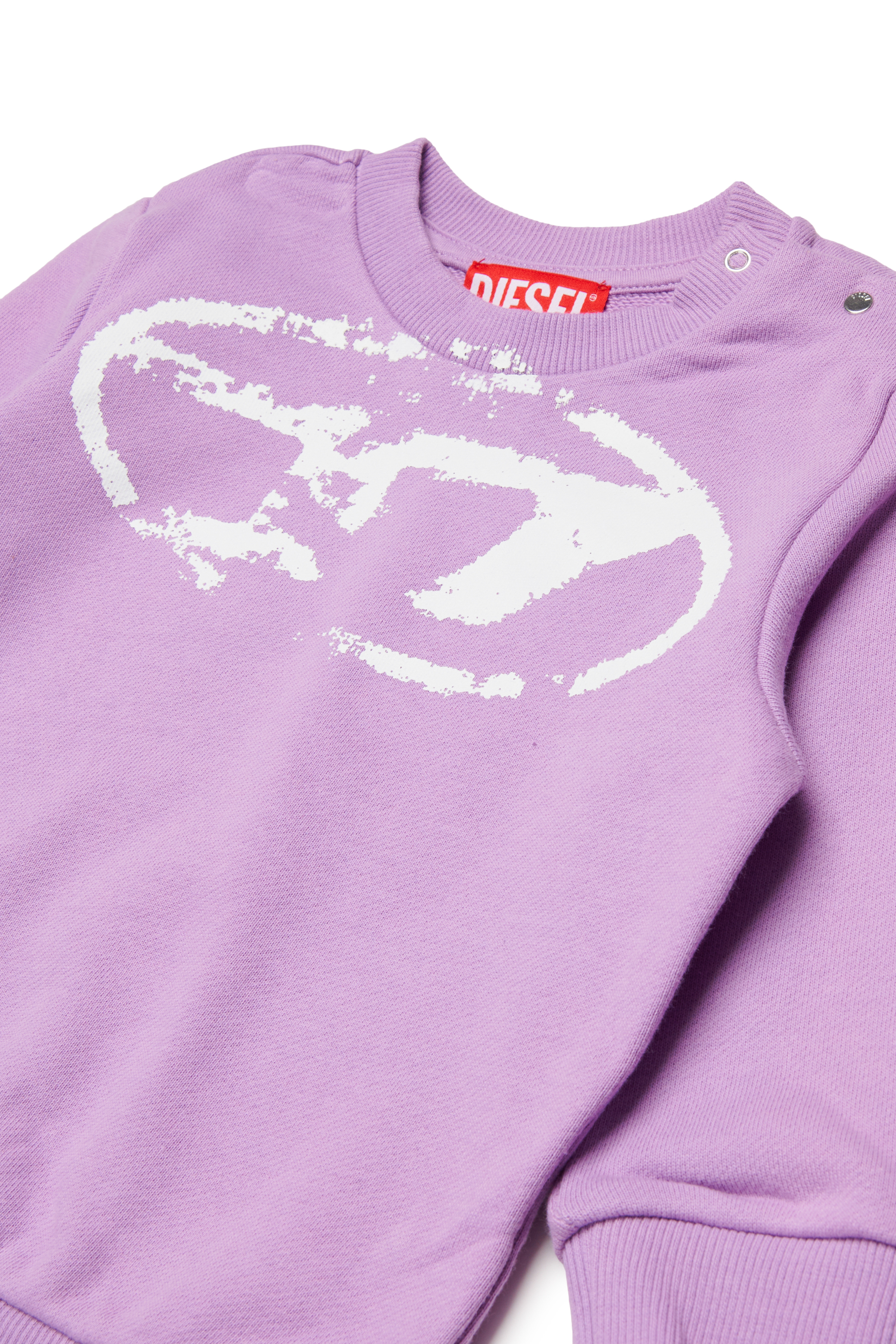 Diesel - SBOXTN5BLONGB-SET, Conjunto de ropa para bebé con Oval D desgastado Unisex in Morado - 3