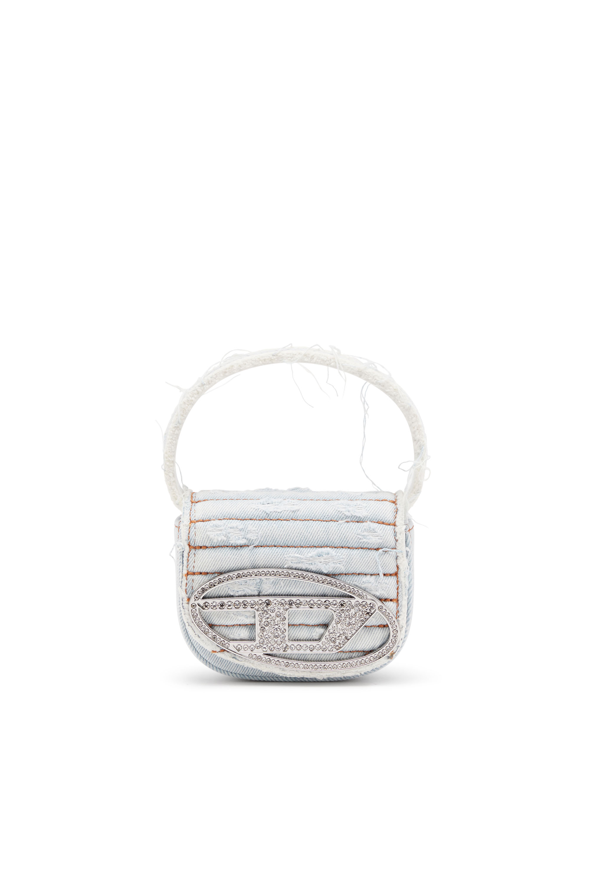Diesel - 1DR XS, 1DR XS-Minibolso icónico de denim y cuero Mujer in Azul marino - 1